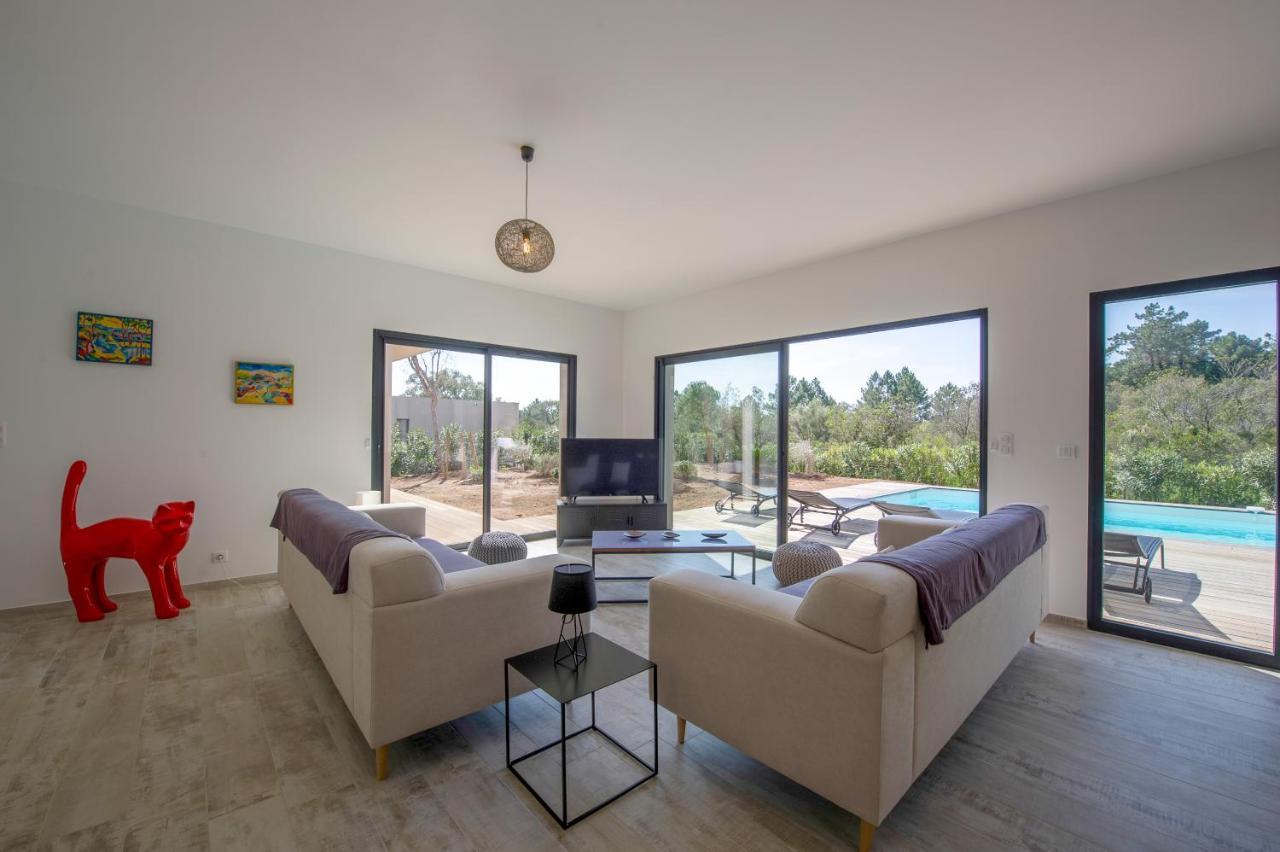 Villa Calme Luxueuse Et Proche Plage Saint-Cyprien Lecci Exterior foto